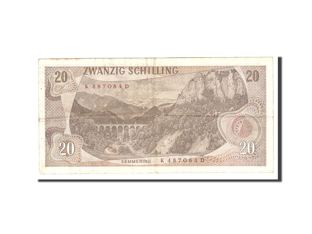 Banknote, Austria, 20 Schilling, 1967, 1967-07-02, KM:142a, EF(40-45)