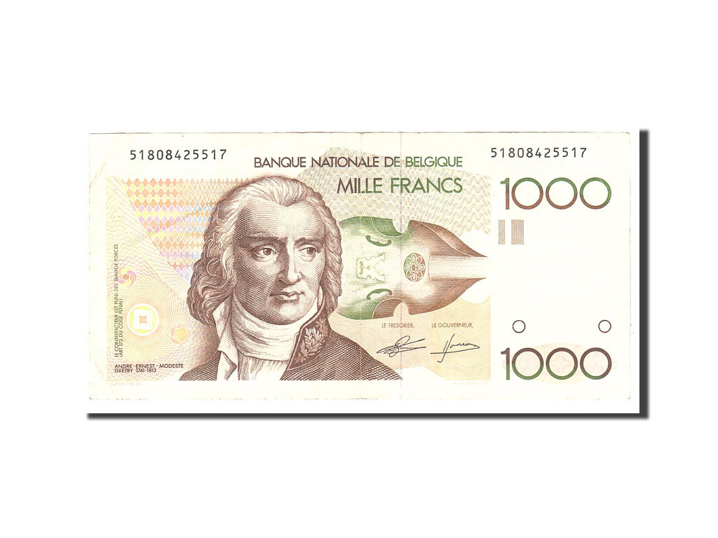 Banknote, Belgium, 1000 Francs, 1980, Undated, KM:144a, EF(40-45)