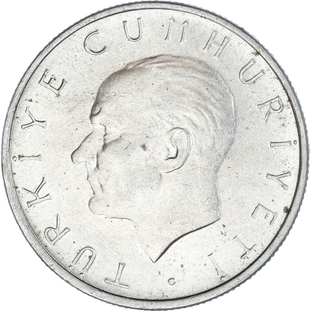 Coin, Turkey, Lira, 1957, EF(40-45), Copper-nickel, KM:889