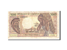 Banknote, Cameroon, 5000 Francs, 1984, Undated, KM:22, VF(20-25)