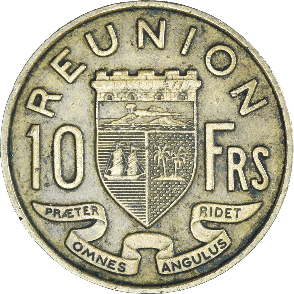 Münze, Réunion, 10 Francs, 1955, S+, Aluminum-Bronze, KM:10, Lecompte:78