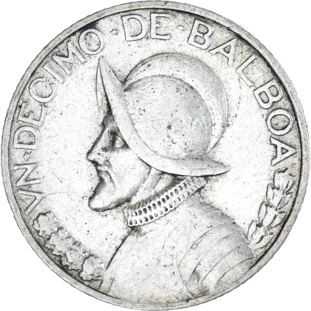 Coin, Panama, 1/10 Balboa, 1930, EF(40-45), Silver, KM:10.1