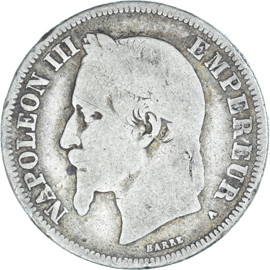 Coin, France, Napoleon III, 2 Francs, 1869, Paris, F(12-15), Silver, KM:807.1