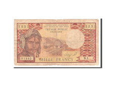 French Afars and Issas, 1000 Francs, 1975, Undated, KM:34, VF(30-35)