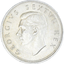 Coin, South Africa, George VI, 5 Shillings, 1952, EF(40-45), Silver, KM:41