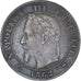 Moneta, Francja, Napoleon III, 2 Centimes, 1862, Bordeaux, EF(40-45), Brązowy