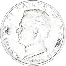 Coin, Monaco, Rainier III, 5 Francs, 1960, EF(40-45), Silver, KM:141, Gadoury:MC