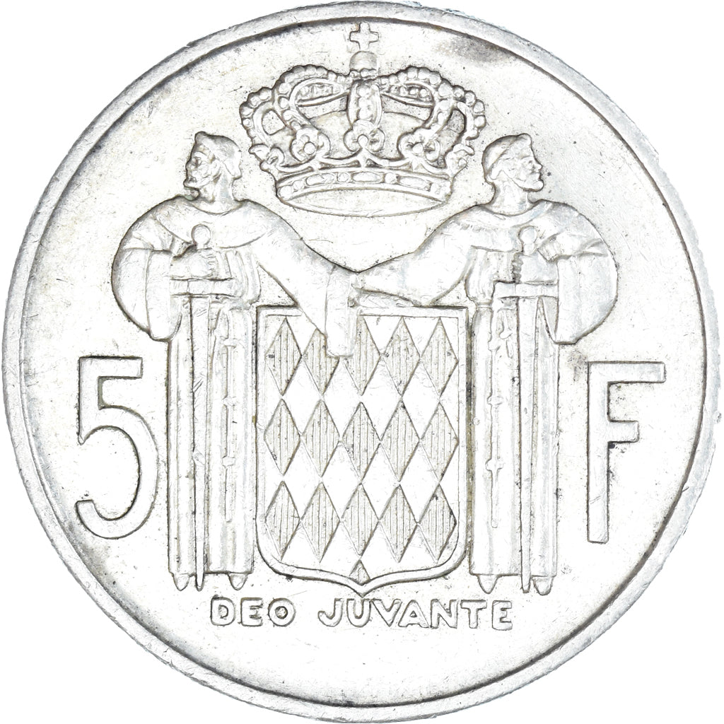 Coin, Monaco, Rainier III, 5 Francs, 1960, EF(40-45), Silver, KM:141, Gadoury:MC