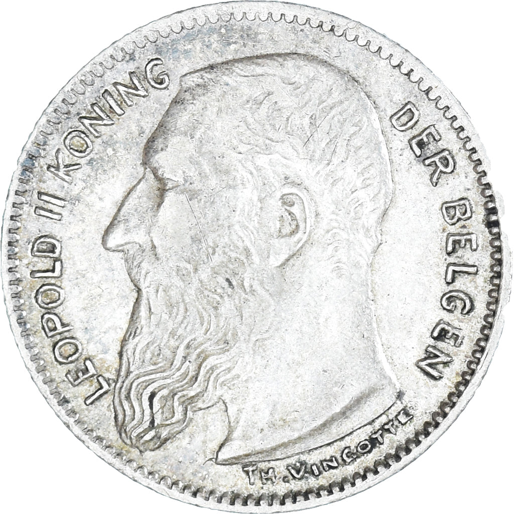 Coin, Belgium, 50 Centimes, 1909, AU(50-53), Silver, KM:61.1