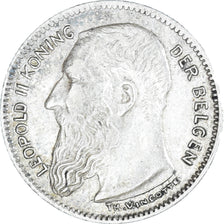 Coin, Belgium, 50 Centimes, 1909, AU(50-53), Silver, KM:61.1