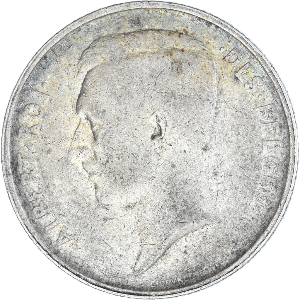 Moneta, Belgio, 2 Francs, 2 Frank, 1910, MB, Argento, KM:74