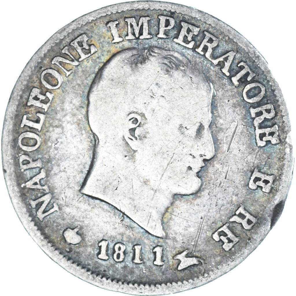 Münze, Italien Staaten, KINGDOM OF NAPOLEON, Napoleon I, 10 Soldi, 1811, Milan