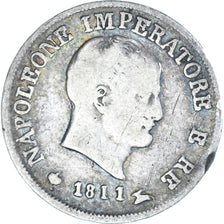 Münze, Italien Staaten, KINGDOM OF NAPOLEON, Napoleon I, 10 Soldi, 1811, Milan