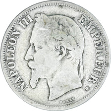 Coin, France, Napoleon III, Napoléon III, 2 Francs, 1866, Paris, VF(20-25)