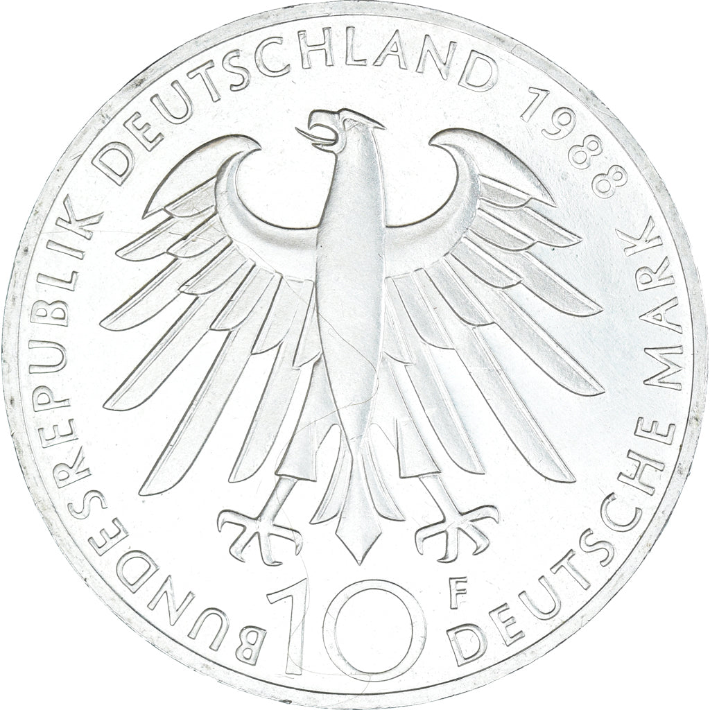 Monnaie, République fédérale allemande, 10 Mark, 1988, Stuttgart, Germany