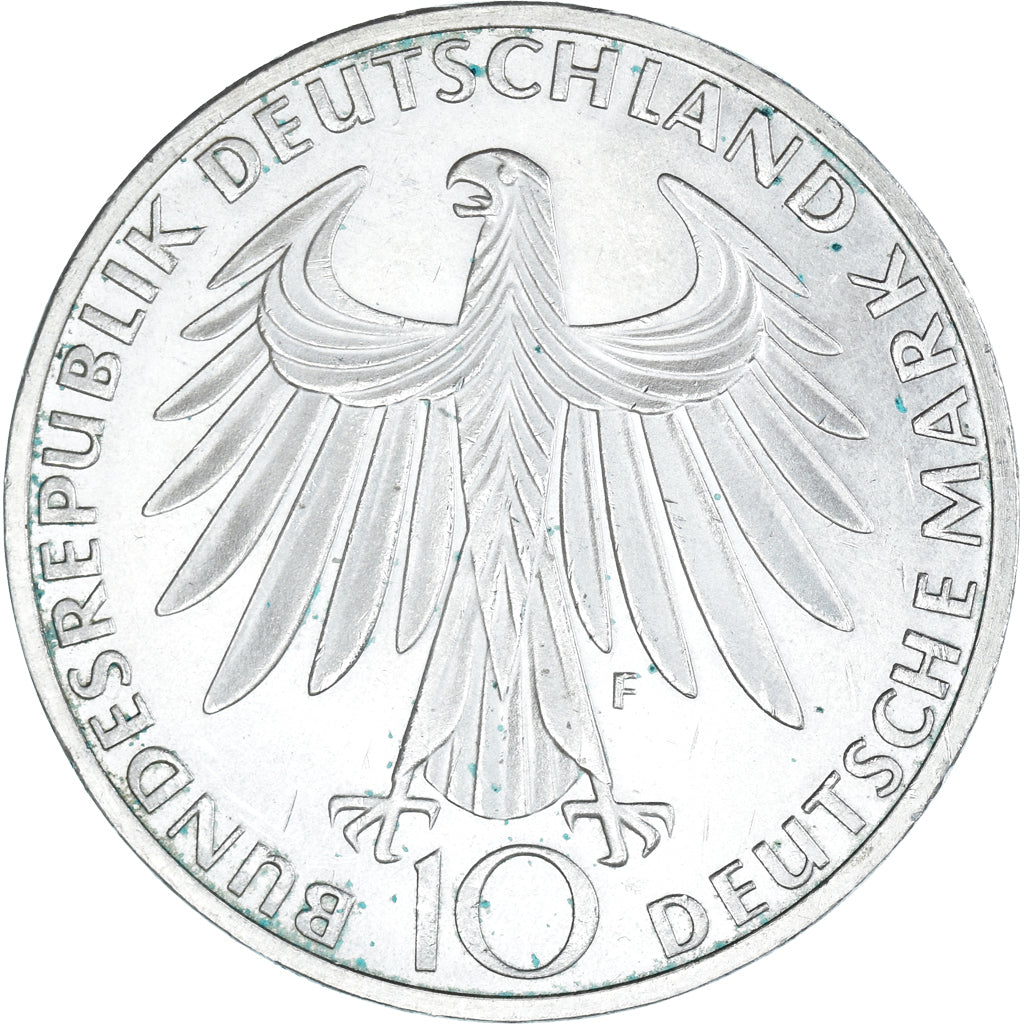 Moeda, ALEMANHA - REPÚBLICA FEDERAL, 10 Mark, 1972, Stuttgart, AU(55-58)