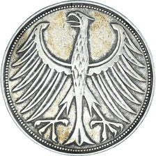 Coin, GERMANY - FEDERAL REPUBLIC, 5 Mark, 1951, Munich, EF(40-45), Silver