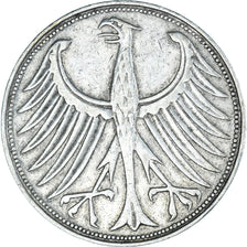 Coin, GERMANY - FEDERAL REPUBLIC, 5 Mark, 1956, Munich, EF(40-45), Silver