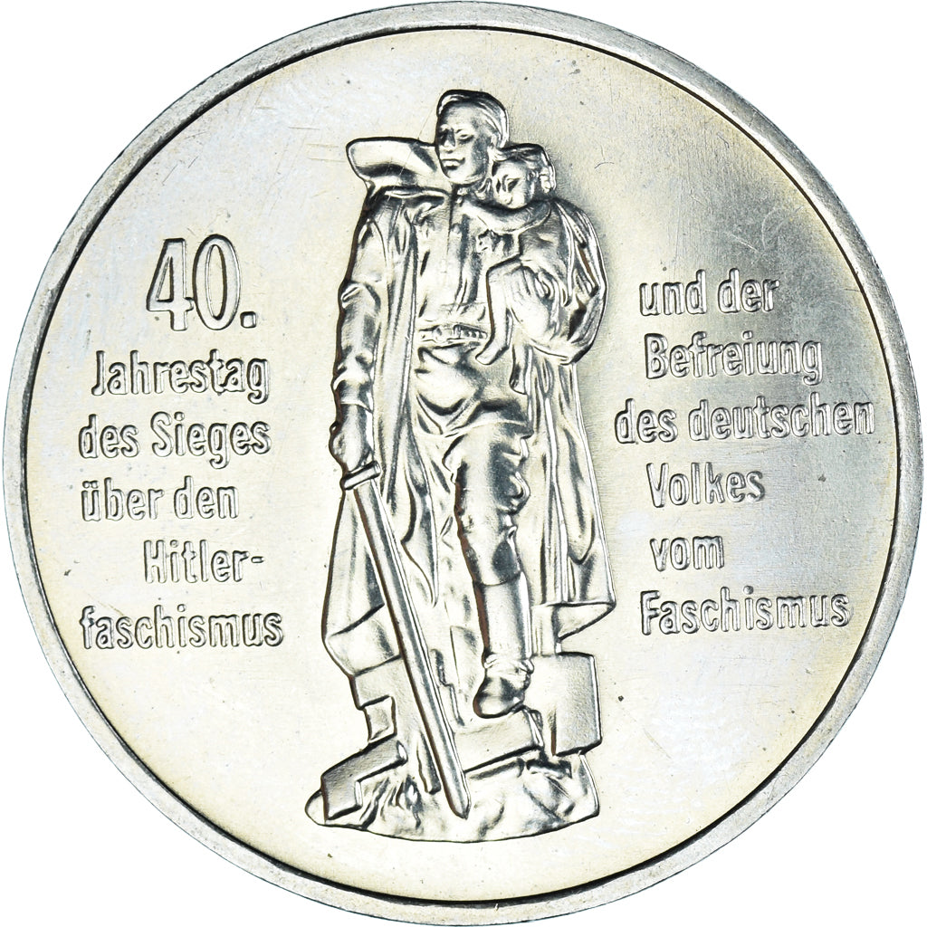 Moneda, REPÚBLICA DEMOCRÁTICA ALEMANA, 10 Mark, 1985, Berlin, SC, Cobre -
