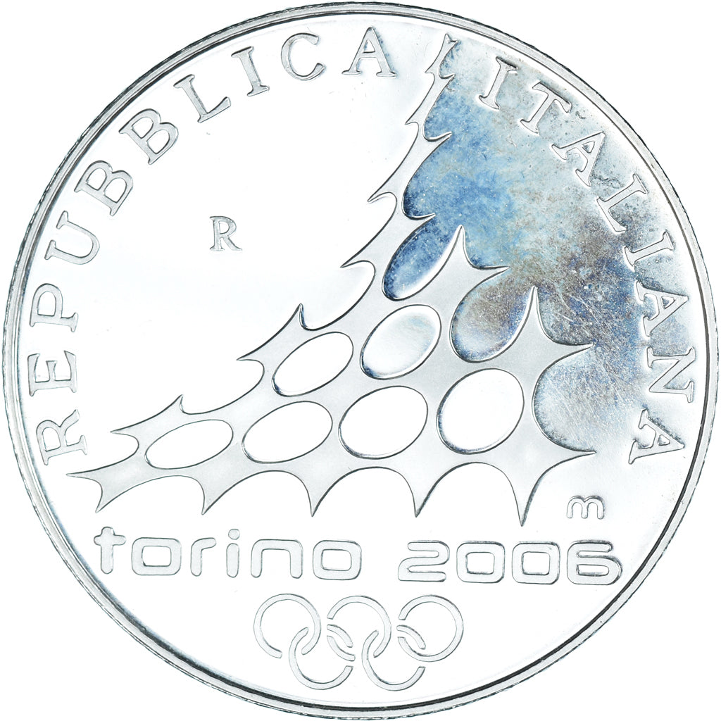 Italy, 5 Euro, 2006, Rome, 2006 Winter Olympics .BE, MS(65-70), Silver