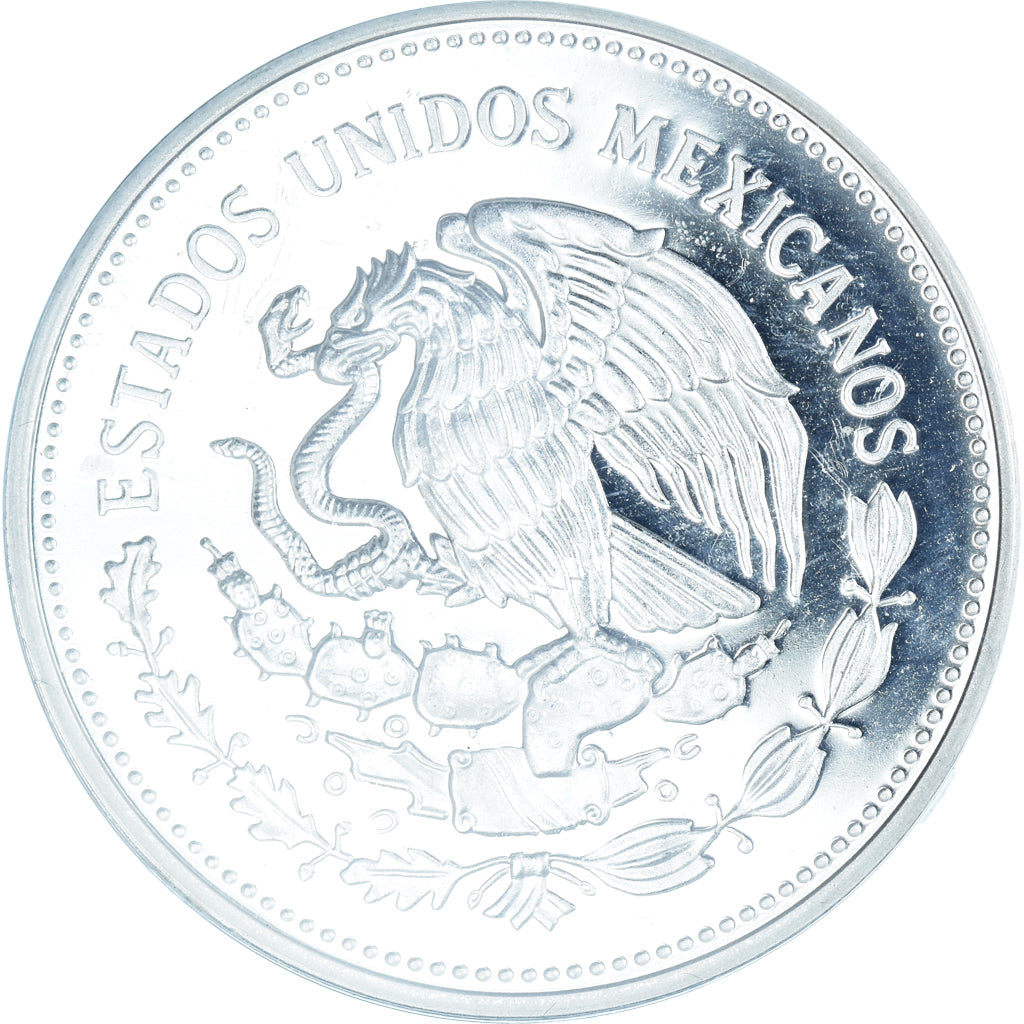 Coin, Mexico, 100 Pesos, 1985, Mexico City, 1986 World Cup Soccer Games. BE