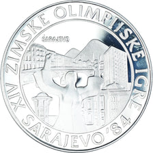Moneda, Yugoslavia, 1984 Winter Olympics, 250 Dinara, 1982, BE, FDC, Plata