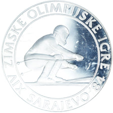 Monnaie, Yougoslavie, 1984 Winter Olympics Downhill Skiing, 500 Dinara, 1982
