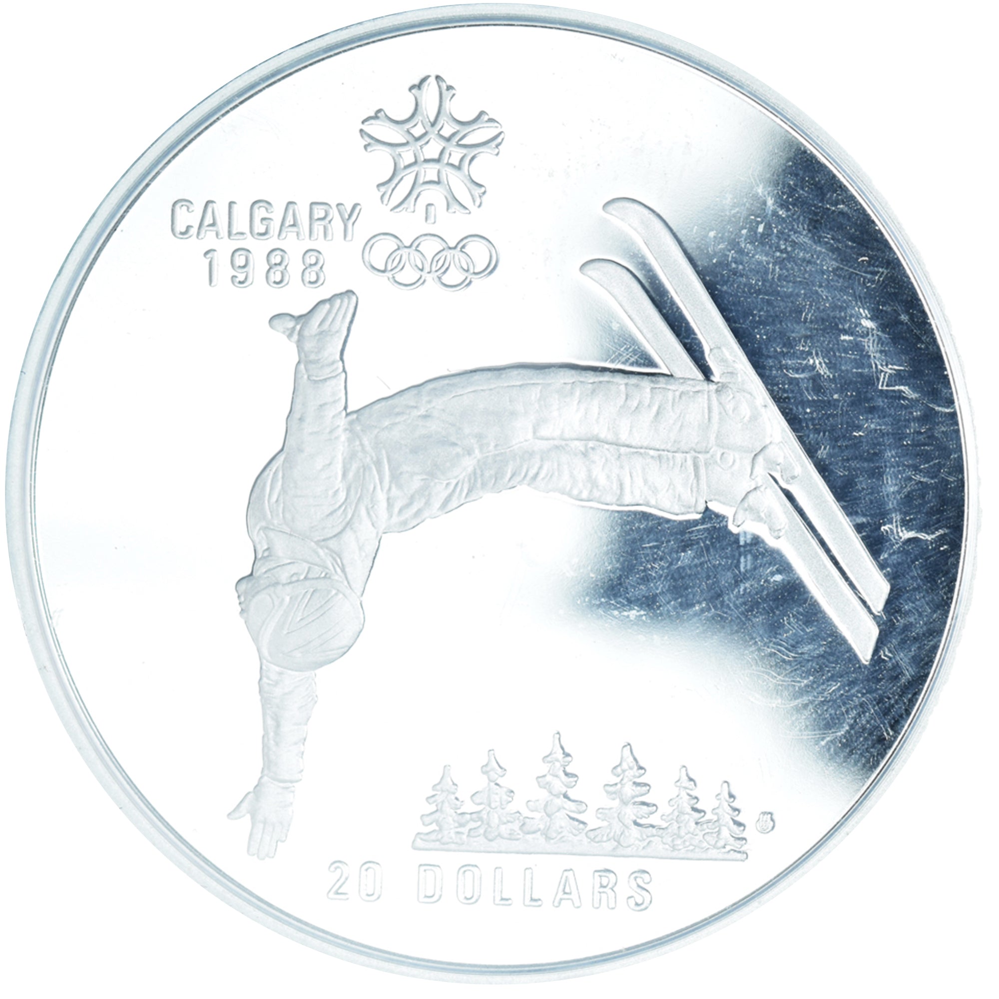 Coin, Canada, 20 Dollars, 1986, Royal Canadian Mint, Calgary de 1988.BE