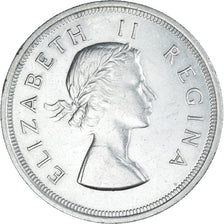 Monnaie, Afrique du Sud, Elizabeth II, 5 Shillings, 1953, TTB+, Argent, KM:52