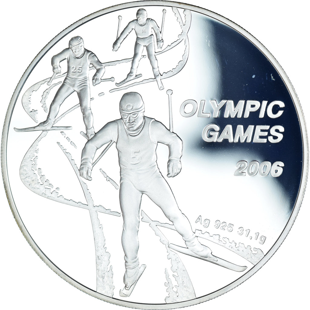 Munten, Kazachstan, 100 Tenge, 2005, Kazakhstan Mint, Jeux Olympiques d'hiver