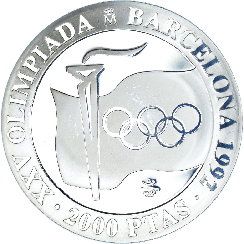Coin, Spain, Juan Carlos I, Barcelona Olympics, 2000 Pesetas, 1991, Madrid