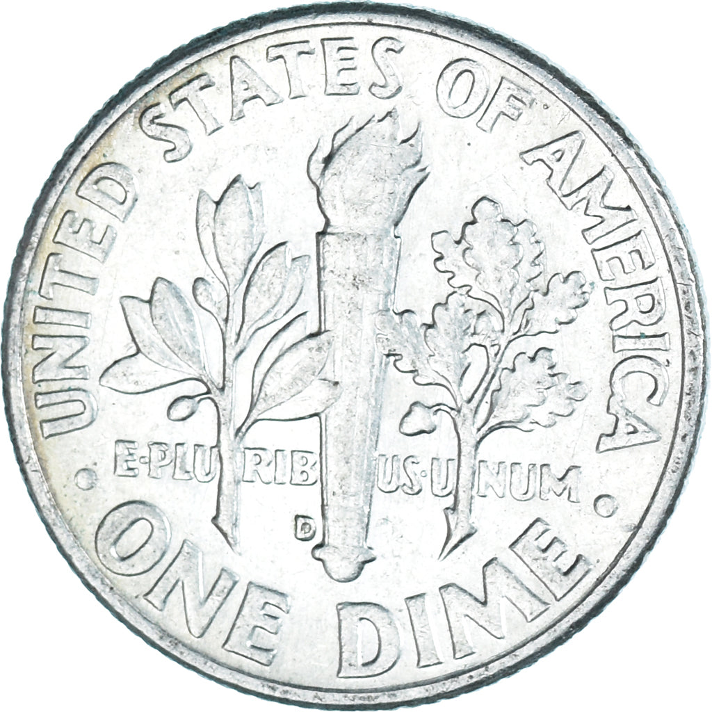 Moeda, Estados Unidos da América, Roosevelt Dime, Dime, 1964, U.S. Mint