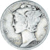 Monnaie, États-Unis, Mercury Dime, Dime, 1944, U.S. Mint, Denver, TB, Argent