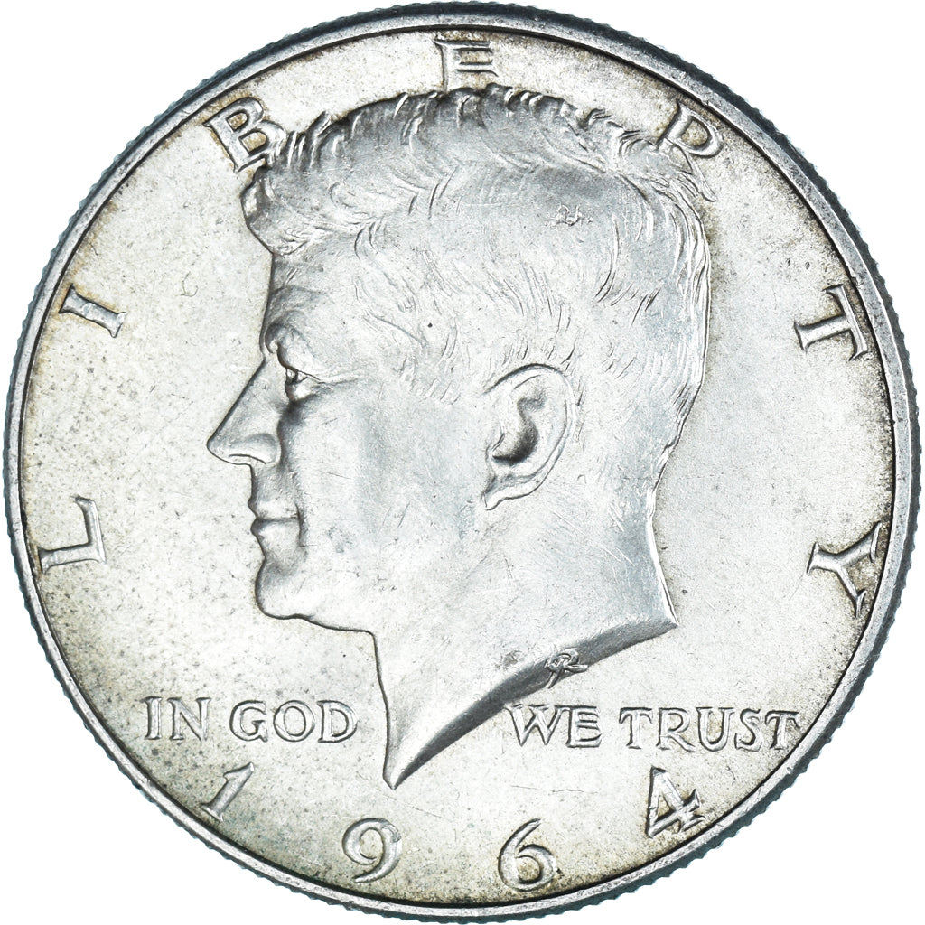Moeda, Estados Unidos da América, Kennedy Half Dollar, Half Dollar, 1964, U.S.