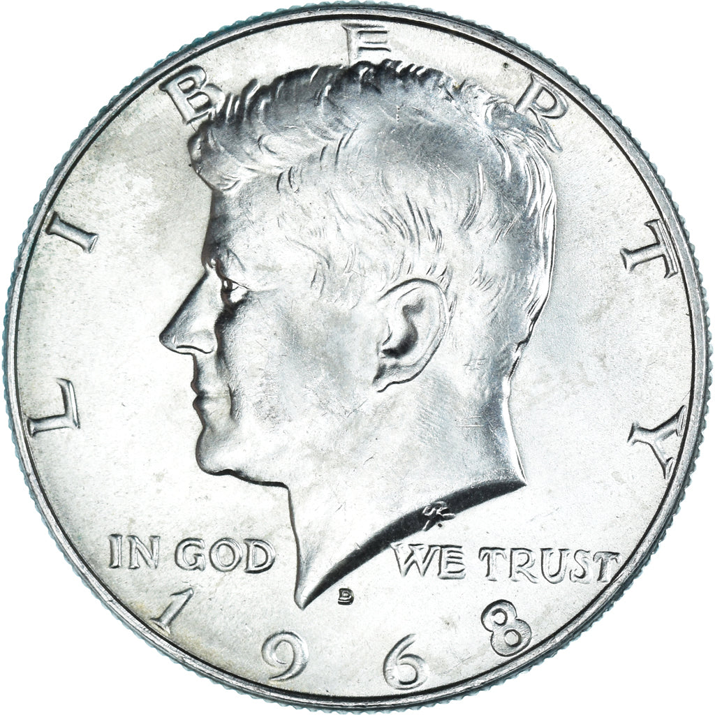 Münze, Vereinigte Staaten, Kennedy Half Dollar, Half Dollar, 1968, U.S. Mint