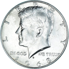 Münze, Vereinigte Staaten, Kennedy Half Dollar, Half Dollar, 1968, U.S. Mint