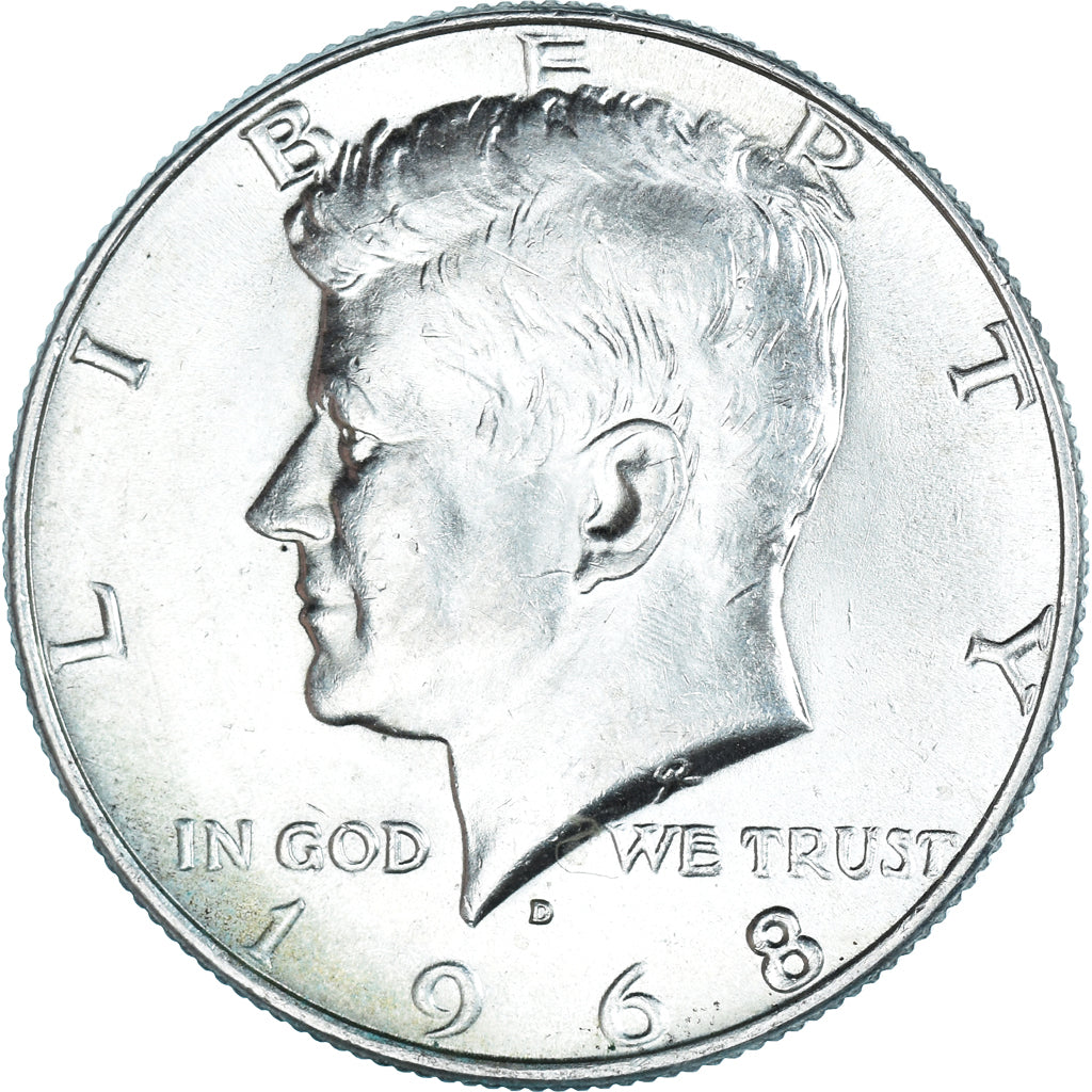 Monnaie, États-Unis, Kennedy Half Dollar, Half Dollar, 1968, U.S. Mint, Denver