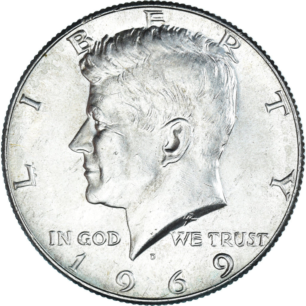 Münze, Vereinigte Staaten, Kennedy Half Dollar, Half Dollar, 1969, U.S. Mint