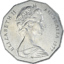 Coin, Australia, Elizabeth II, 50 Cents, 1977, EF(40-45), Copper-nickel, KM:70