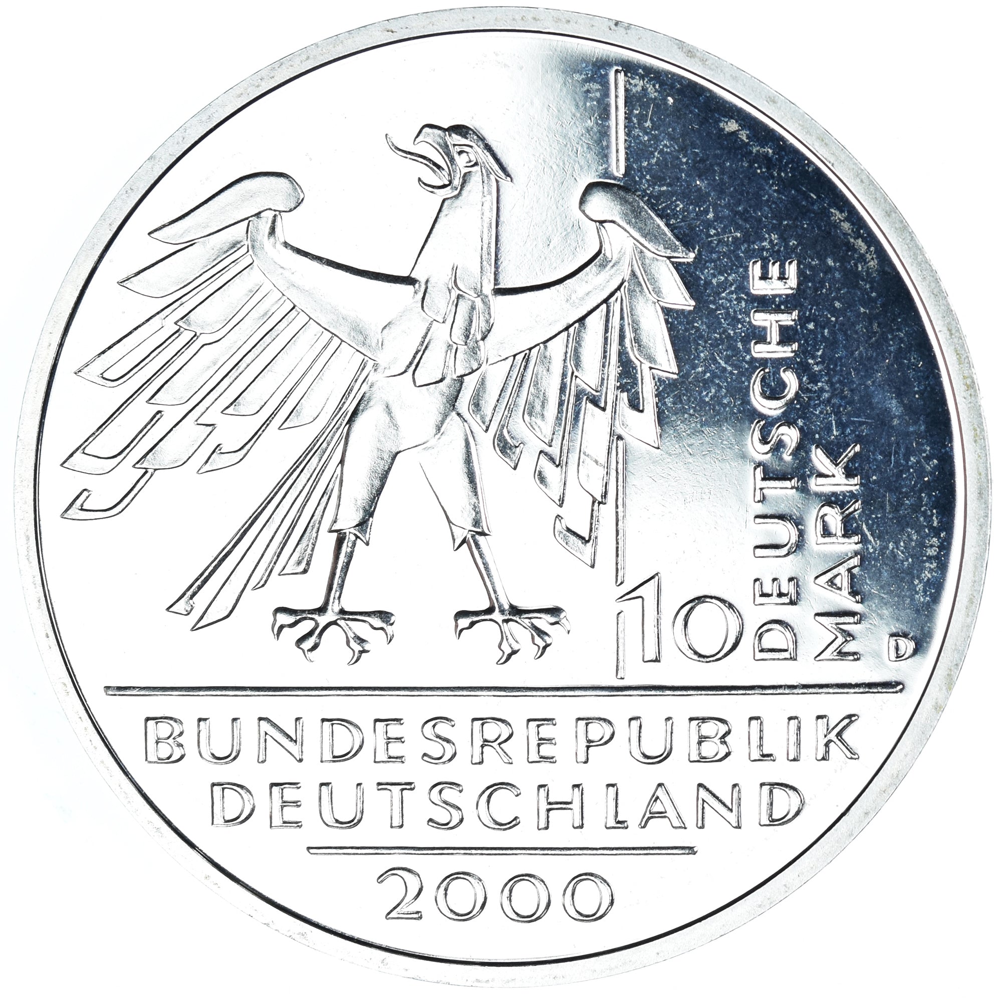 Coin, GERMANY - FEDERAL REPUBLIC, 10 Mark, 2000, Munich, 10th Anniversary of