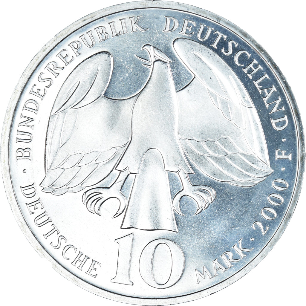 Coin, GERMANY - FEDERAL REPUBLIC, 10 Mark, 2000, Stuttgart, 250th anniversary of