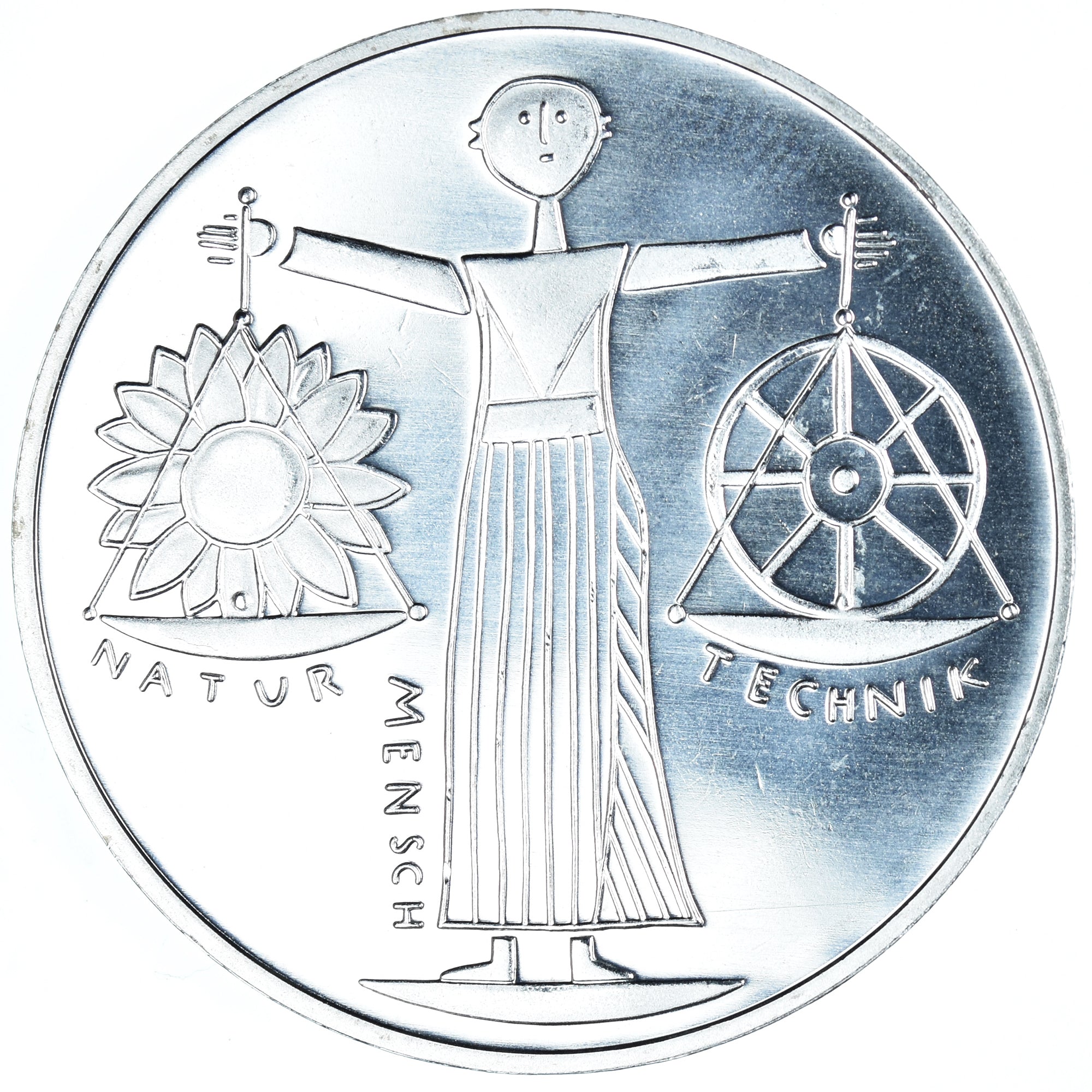 Moneda, ALEMANIA - REPÚBLICA FEDERAL, 10 Mark, 2000, Berlin, FDC, Plata, KM:199