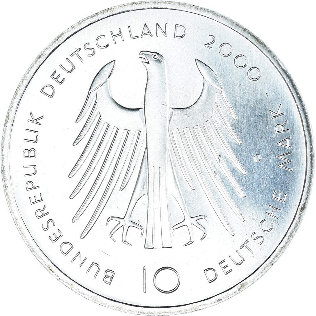 Monnaie, République fédérale allemande, 10 Mark, 2000, Karlsruhe, 1200th
