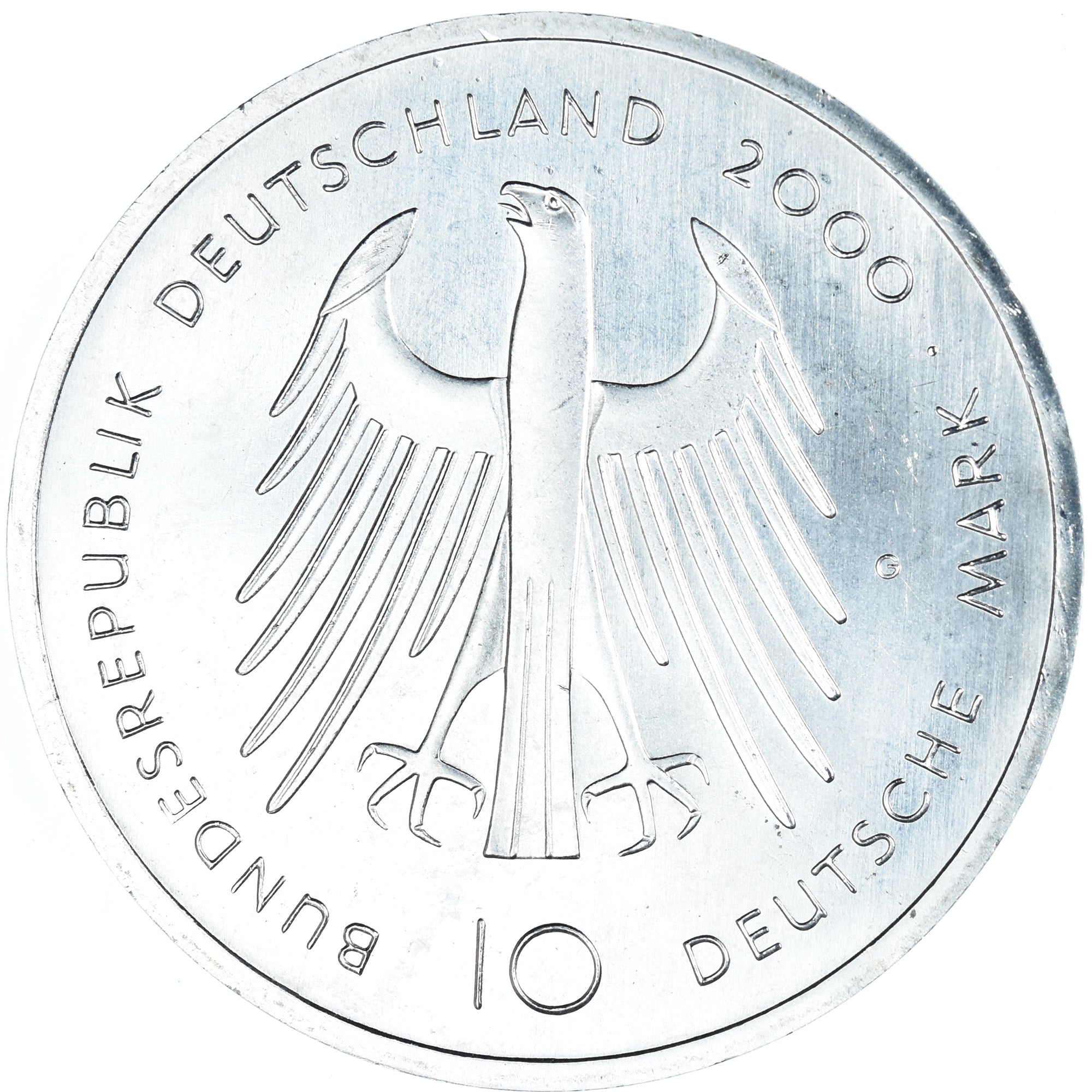 Monnaie, République fédérale allemande, 10 Mark, 2000, Karlsruhe, 1200th