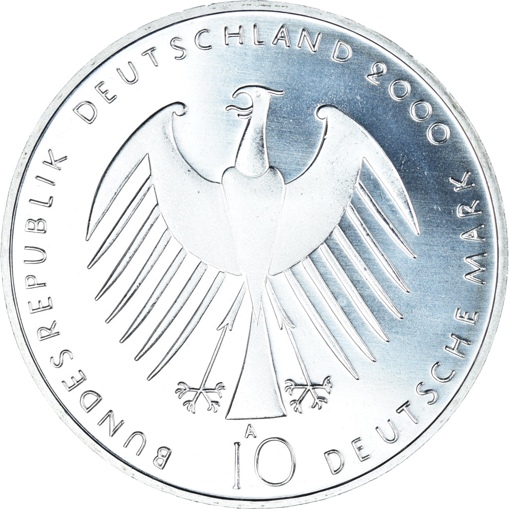Coin, GERMANY - FEDERAL REPUBLIC, 10 Mark, 2000, Berlin, BE, MS(65-70), Silver