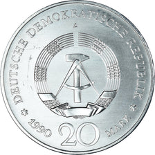 Coin, GERMAN-DEMOCRATIC REPUBLIC, 20 Mark, 1990, Berlin, MS(65-70), Silver