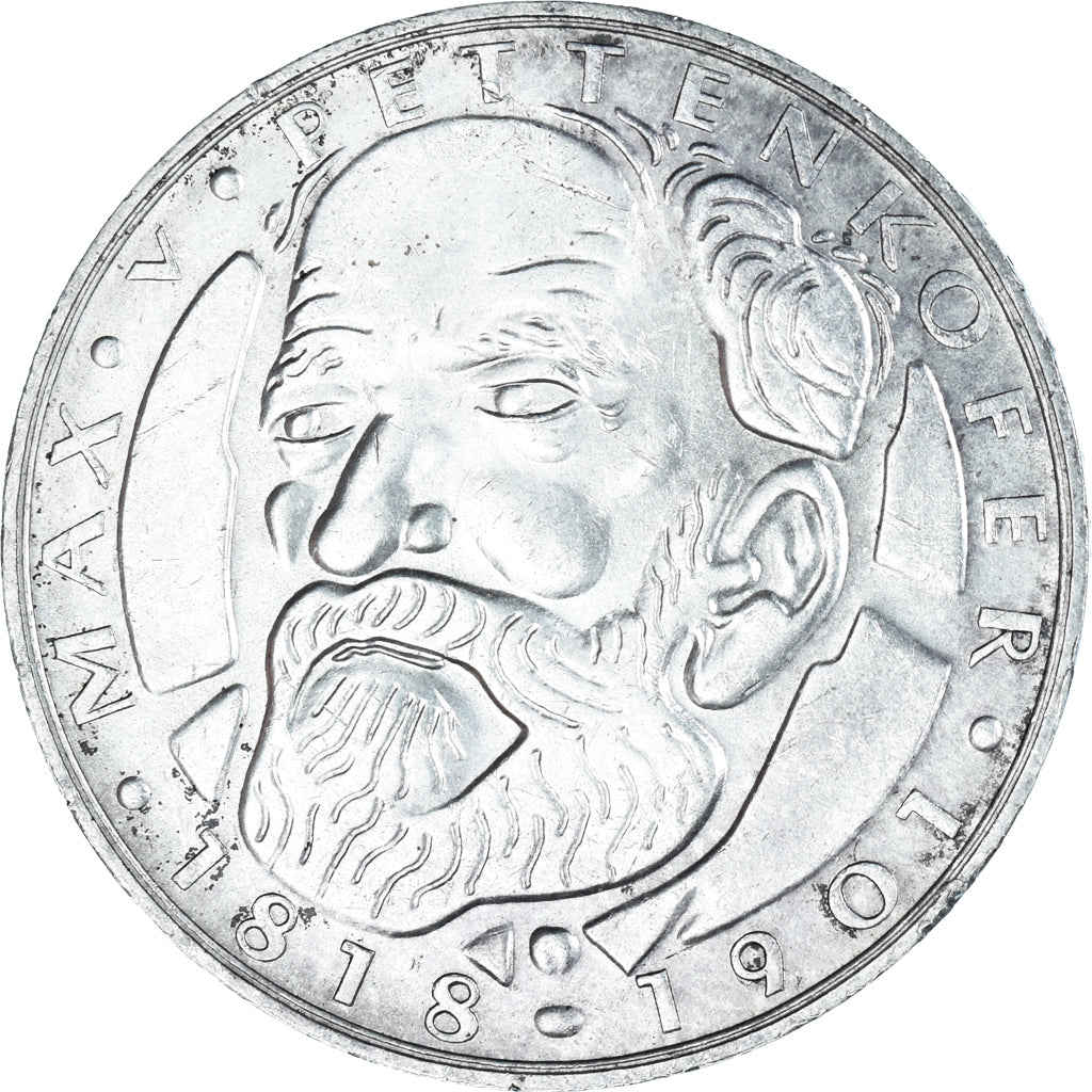 Moneda, ALEMANIA - REPÚBLICA FEDERAL, 5 Mark, 1968, Munich, Germany, MBC+