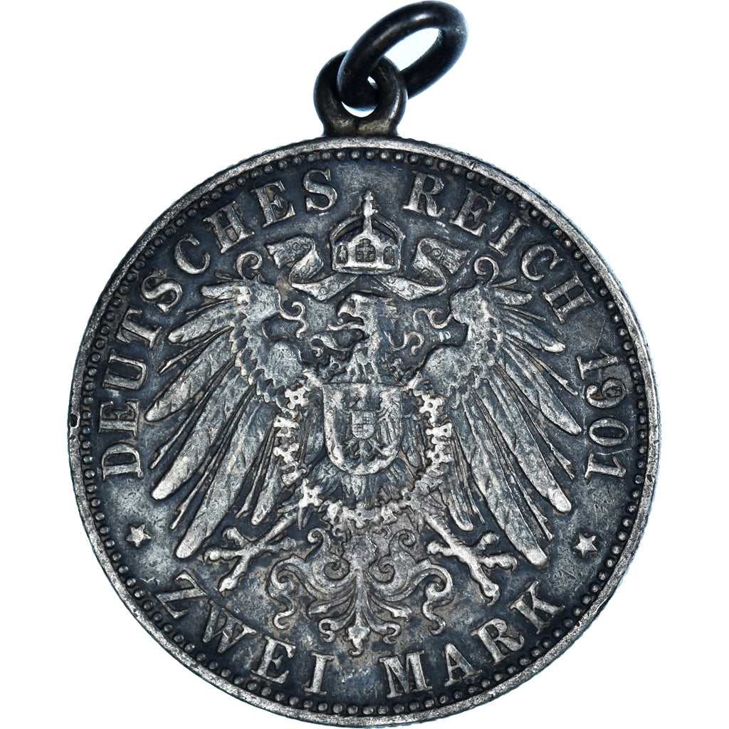 Monnaie, Etats allemands, PRUSSIA, Wilhelm II, 2 Mark, 1901, Berlin, TTB+