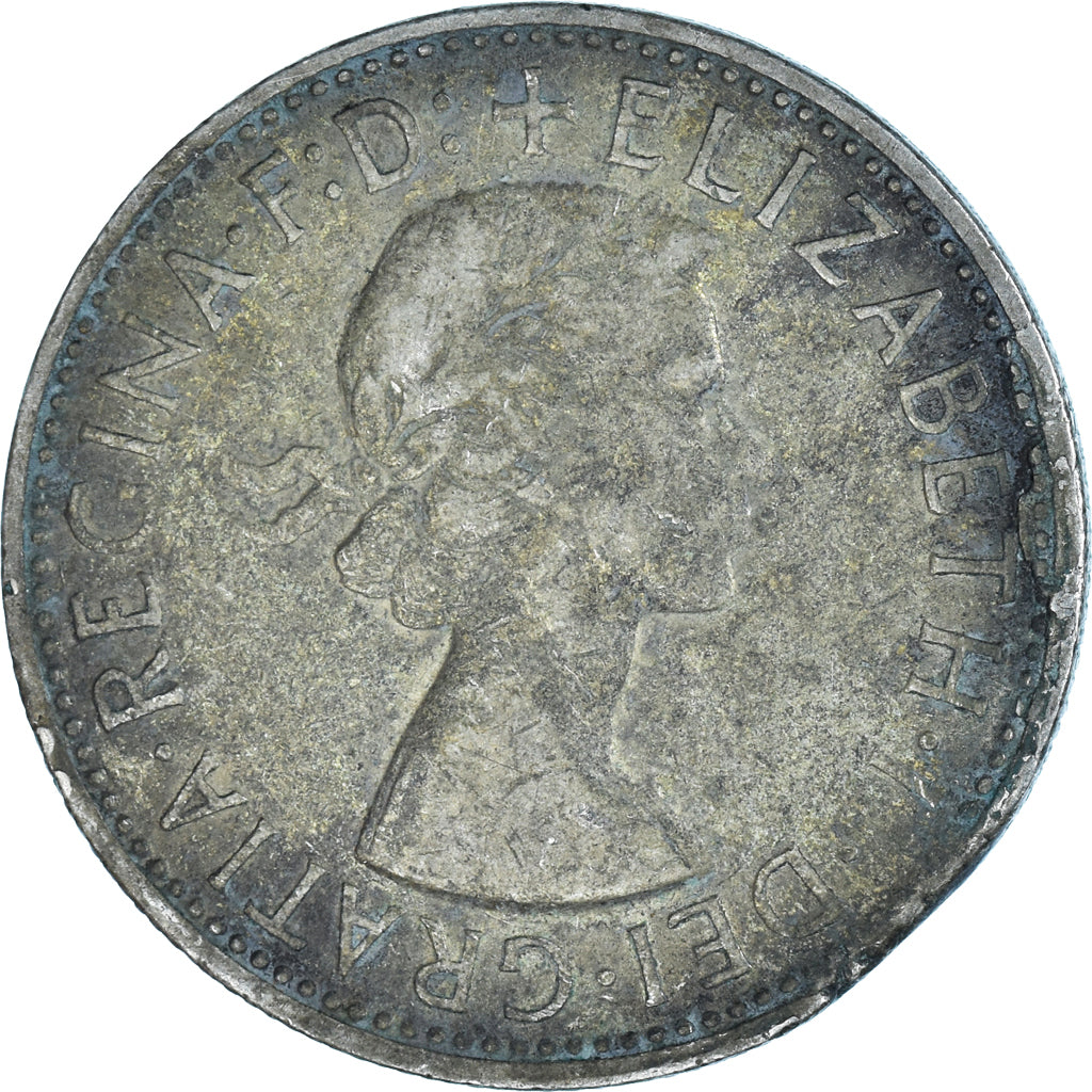 Coin, Australia, Elizabeth II, Florin, 1962, Melbourne, VF(20-25), Silver, KM:60