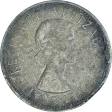 Coin, Australia, Elizabeth II, Florin, 1962, Melbourne, VF(20-25), Silver, KM:60